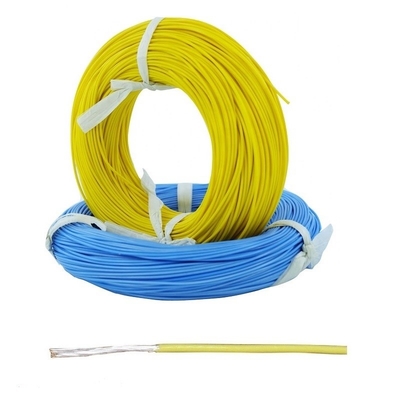 کیفیت  Yellow Color PTFE Insulated Wires 8 12 18 20 26 28 30 Awg PTFE Wire کارخانه