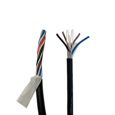 کیفیت  24 Awg PUR Cables PUR 4 Core Electrical Cable Heat Resistant PVC Insulation کارخانه