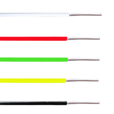 سیم هک اپ عایق شده PFA مس نقره ای با گزینه های 1-5 هسته و دامنه اندازه 0.05-6mm2 برای کاربردهای دمای بالا