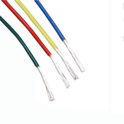 سیم های عایق PTFE الکتریکی سیم مسی مقاوم در برابر حرارت در رنگ های مختلف